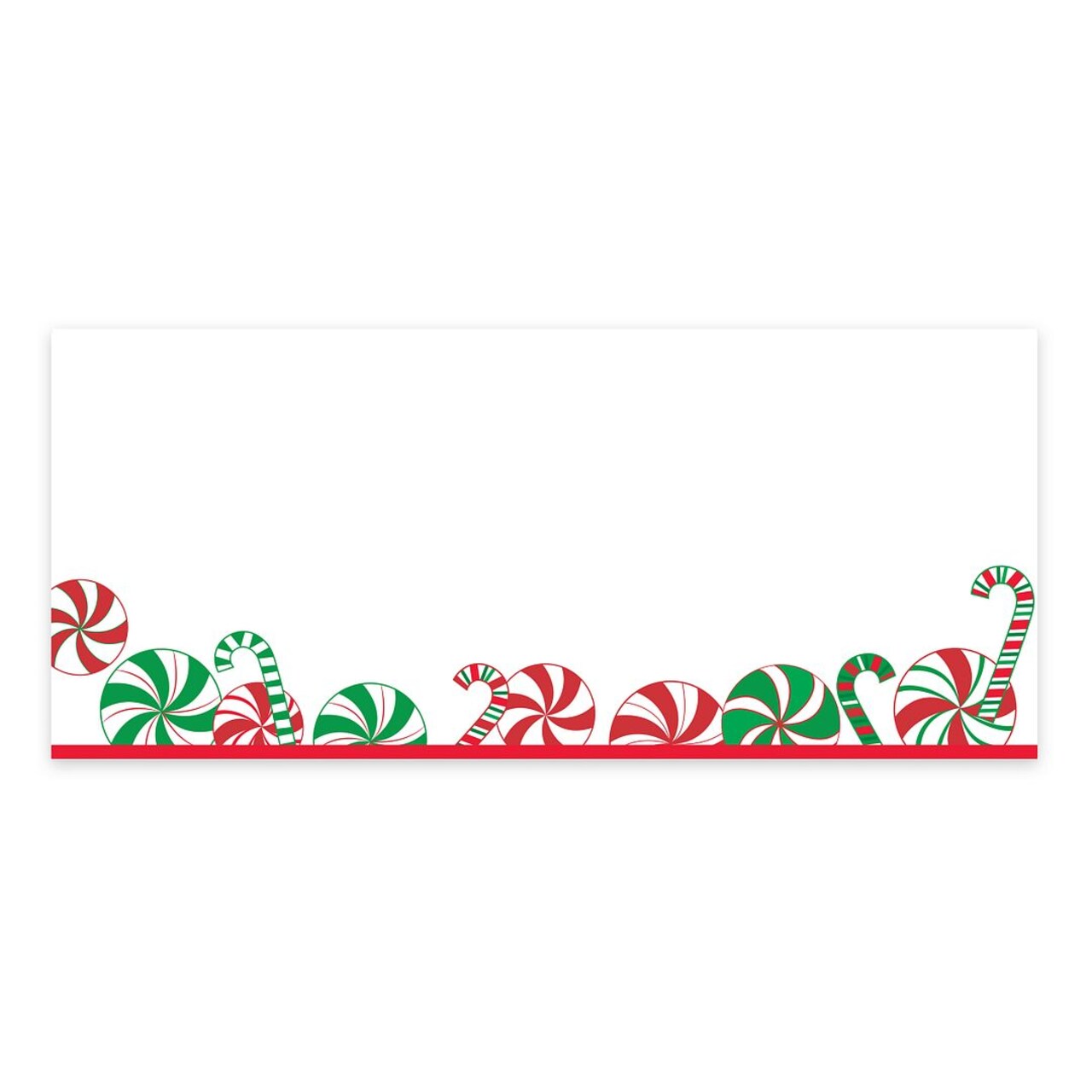 Great Papers! Holiday Envelope, Peppermint and Candy Cane Party Envelope, 9.5" x 4.125", 40 count